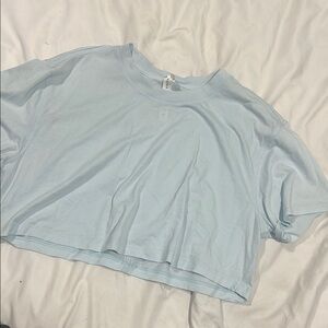 Lululemon Light Blue All Yours Cropped Top